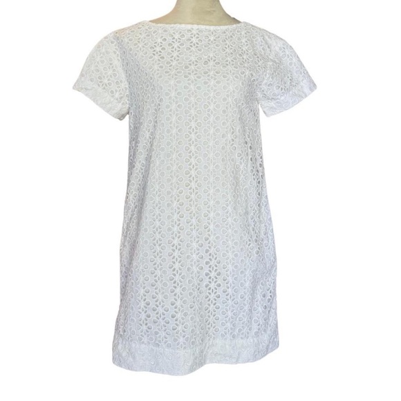 kate spade Dresses & Skirts - Kate Spade New York Havana White Eyelet Cotton Shift Dress - Size 2